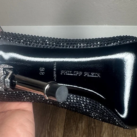Philipp Plein Glittering Black Women's Heels